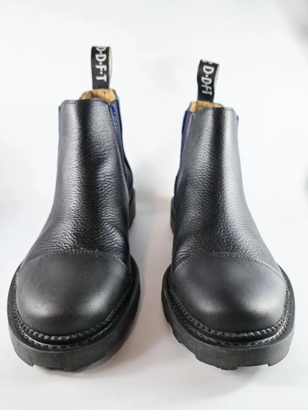 John Fluevog Guardian Angel Archie Black Chelsea Boots Unisex Size 6M